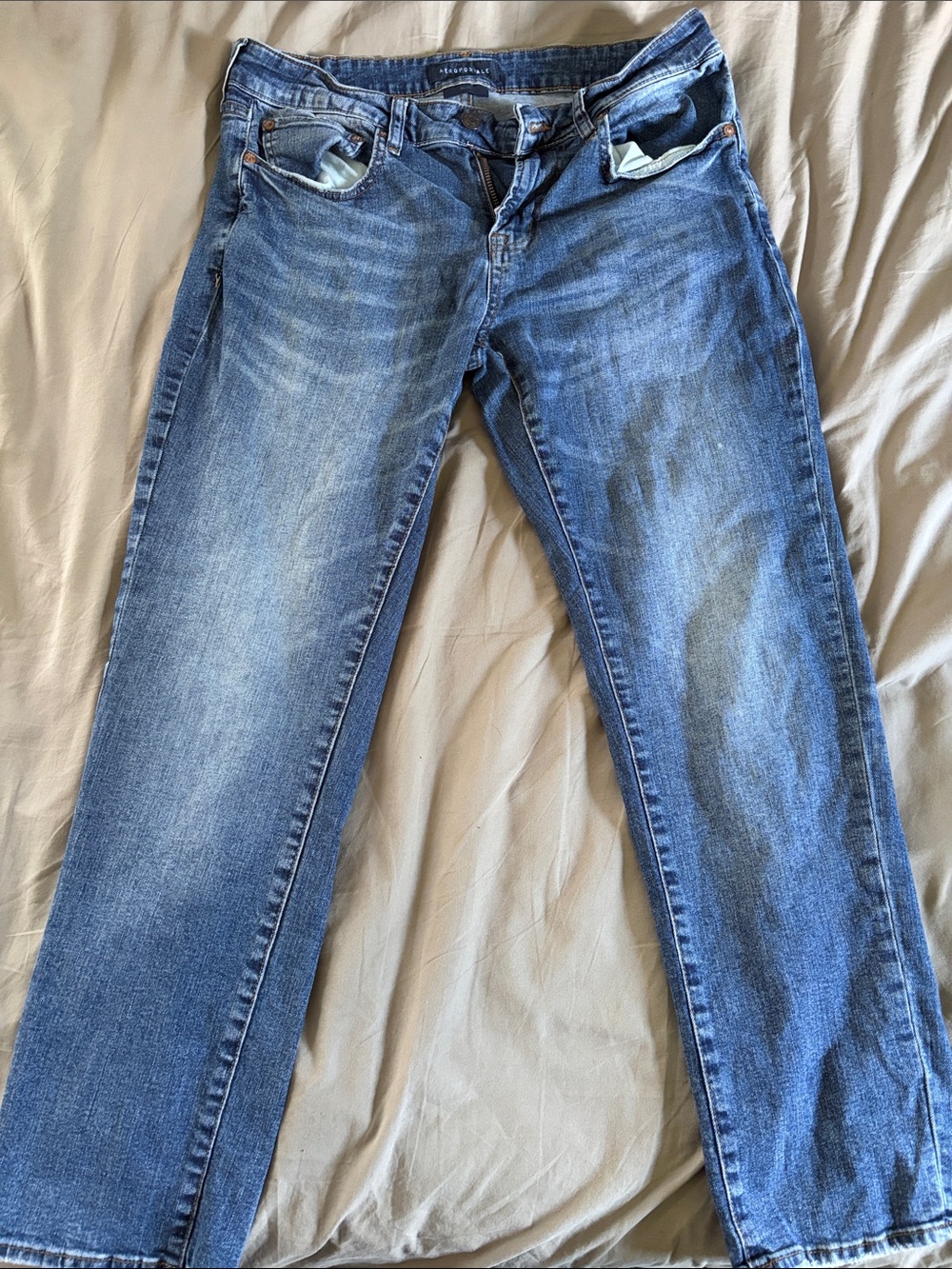 Aeropostale Men's Slim Blue Jeans